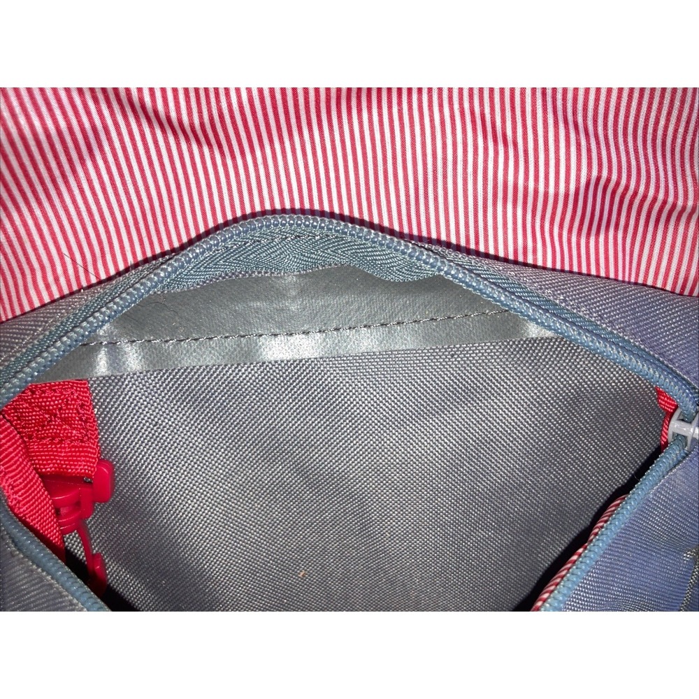 Herschel Little America Mid Laptop Backpack Grey & Red/White Stripe Lining - Picture 9 of 16